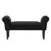 Homcom Banc Banquette Design Contemporain accoudoirs courbés Grand Confort 102L x 31l x 51H cm