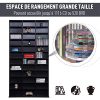 Homcom Bibliothèque étagère Style Contemporain 33 Compartiments réglables en Hauteur 1,02L x 0,24l x 1,95H m