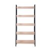 Homcom Étagère bibliothèque Style Industriel incliné 5 Niveaux 70L x 35l x 150H cm