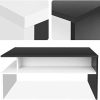Homfa Table Basse de Salon Design Table de Salon en Bois Moderne avec Rangement 90*54*42CM