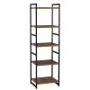 Homfa-tagre-de-Rangement-Bibliothque-tagre--5-Niveaux-Vintage-Multifonctionnelle-Mtal-4535150cm-0-1 Homfa Étagère de Rangement Bibliothèque Étagère à 5 Niveaux Vintage Multifonctionnelle Métal 45×35×150cm