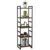 Homfa-tagre-de-Rangement-Bibliothque-tagre--5-Niveaux-Vintage-Multifonctionnelle-Mtal-4535150cm-0 Homfa Étagère de Rangement Bibliothèque Étagère à 5 Niveaux Vintage Multifonctionnelle Métal 45×35×150cm