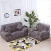 Housses de Canapé Imprimé Extensible, Morbuy Plaine Simple Revêtement de Canapé avec accoudoirs Sofa Elastique Couverture Protecteur Fauteuil