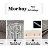 Housses de Canapé Imprimé Extensible, Morbuy Plaine Simple Revêtement de Canapé avec accoudoirs Sofa Elastique Couverture Protecteur Fauteuil