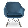 IDMarket-Fauteuil--Bascule-Bora-Velours-Bleu-0-1 IDMarket - Fauteuil à Bascule Bora Velours Bleu