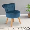 IDMarket-Fauteuil-Crapaud-en-Velours-Bleu-0-0 IDMarket - Fauteuil Crapaud en Velours Bleu