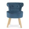 IDMarket-Fauteuil-Crapaud-en-Velours-Bleu-0-1 IDMarket - Fauteuil Crapaud en Velours Bleu