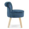 IDMarket-Fauteuil-Crapaud-en-Velours-Bleu-0-2 IDMarket - Fauteuil Crapaud en Velours Bleu