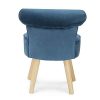 IDMarket-Fauteuil-Crapaud-en-Velours-Bleu-0-3 IDMarket - Fauteuil Crapaud en Velours Bleu