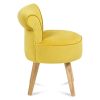IDMarket-Fauteuil-Crapaud-en-Velours-Jaune-0-2 IDMarket - Fauteuil Crapaud en Velours Jaune
