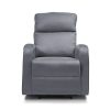 IDMarket-Fauteuil-Relaxation-inclinable-Gris-Anthracite-0-3 IDMarket - Fauteuil Relaxation inclinable Gris Anthracite