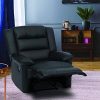 IDMarket-Fauteuil-Relaxation-inclinable-Noir-0-0 IDMarket - Fauteuil Relaxation inclinable Noir