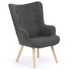 IDMarket-Fauteuil-scandinave-Ivar-en-Tissu-Gris-Anthracite-0 IDMarket - Fauteuil scandinave Ivar en Tissu Gris Anthracite