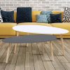 IDMarket-Lot-de-2-Tables-Basses-gigognes-laques-PM-Gris-GM-Blanc-scandinave-0-0 IDMarket - Lot de 2 Tables Basses gigognes laquées PM Gris GM Blanc scandinave