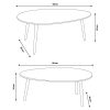 IDMarket-Lot-de-2-Tables-Basses-gigognes-laques-PM-Gris-GM-Blanc-scandinave-0-2 IDMarket - Lot de 2 Tables Basses gigognes laquées PM Gris GM Blanc scandinave