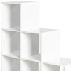 IDMarket-Meuble-escalier-4-niveaux-bois-blanc-fond-blanc-0-3 IDMarket - Meuble escalier 4 niveaux bois blanc fond blanc