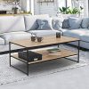 IDMarket-Table-Basse-Double-Plateau-Detroit-Design-Industriel-0-0 IDMarket Table Basse Double Plateau Detroit Design Industriel