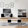 IDMarket-Table-Basse-Effie-scandinave-Bois-Blanc-et-Noir-0-3 IDMarket - Table Basse Effie scandinave Bois Blanc et Noir