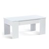 IDMarket-Table-Basse-avec-Plateau-relevable-Bois-Blanc-0-3 IDMarket - Table Basse avec Plateau relevable Bois Blanc