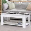 IDMarket-Table-Basse-contemporaine-Bois-Blanc-et-Noir-Georgia-0-0 IDMarket - Table Basse contemporaine Bois Blanc et Noir Georgia
