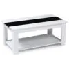 IDMarket-Table-Basse-contemporaine-Bois-Blanc-et-Noir-Georgia-0 IDMarket - Table Basse contemporaine Bois Blanc et Noir Georgia
