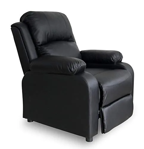 INTENSEDECO Fauteuil Relax Riga Noir