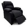 INTENSEDECO-Fauteuil-Relax-Riga-Tissu-Noir-0-0 INTENSEDECO Fauteuil Relax Riga Tissu Noir