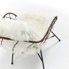 Kave Home - Fauteuil Claren en Acier et rotin avec Coussins en Cuir