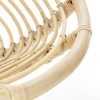 Kave Home - Fauteuil Tinne en rotin tressé et Pieds en Acier
