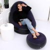 LONEEDY Fauteuil Gonflable et Repose-Pieds
