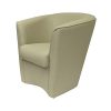 Liberoshopping Fauteuil rembourré Valentina à tonneau en Simili Cuir