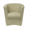 Liberoshopping Fauteuil rembourré Valentina à tonneau en Simili Cuir