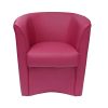 Liberoshopping Fauteuil rembourré Valentina à tonneau en Simili Cuir