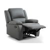 Loungitude Fauteuil de relaxation en PU gris