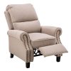 MCombo-7291BG-Fauteuil-Relax-Fauteuil-capitonn-en-Tissu-Beige-0 MCombo 7291BG Fauteuil Relax Fauteuil capitonné en Tissu Beige