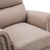 MCombo-7291BG-Fauteuil-Relax-Fauteuil-capitonn-en-Tissu-Beige-0-3 MCombo 7291BG Fauteuil Relax Fauteuil capitonné en Tissu Beige