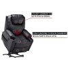 MCombo-Electric-Fauteuil-daide-au-Repos-Fauteuil-de-Massage-Chauffant--rglage-lectrique-Connexion-USB-0-8 MCombo Electric Fauteuil d'aide au Repos Fauteuil de Massage Chauffant à réglage électrique Connexion USB