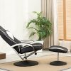 MCombo-Fauteuil-Relaxant-Gaming-Racing-Fauteuil-TV-Fauteuil-inclinable-rglable-Dreh-avec-Repose-Pieds-Simili-Cuir-Noir-et-Blanc-0-2 MCombo Fauteuil Relaxant Gaming Racing Fauteuil TV Fauteuil inclinable réglable Dreh avec Repose-Pieds Simili Cuir Noir et Blanc
