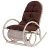 Mendler-Fauteuil--Bascule-Esmeraldas-Rocking-Chair-Fauteuil-en-rotin-Blanc-Rembourrage-Marron-0 Mendler Fauteuil à Bascule Esmeraldas, Rocking-Chair, Fauteuil en rotin, Blanc ~ Rembourrage Marron