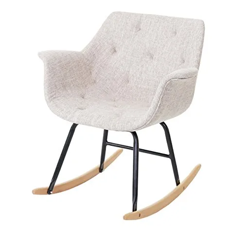 Mendler-Fauteuil--Bascule-Malm-T820-Rocking-Chair-Fauteuil-basculant-Relax-Tissu-crmeGris-0 Mendler Fauteuil à Bascule Malmö T820, Rocking-Chair, Fauteuil basculant, Relax ~ Tissu, crème/Gris