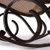 Mendler-Rocking-Chair-Fauteuil--Bascule-Couleur-Noyer-rotin-0-1 Mendler Rocking-Chair Fauteuil à Bascule, Couleur Noyer, rotin