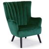 Menzzo Vidal Fauteuil, Velours, Vert, 75