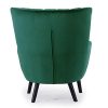 Menzzo Vidal Fauteuil, Velours, Vert, 75