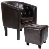 Miadomodo-Fauteuil-et-Tabouret-Chesterfield-en-Simili-Cuir-et-Bois-Coloris-au-Choix-0-0 Miadomodo - Fauteuil et Tabouret Chesterfield en Simili Cuir et Bois (Coloris au Choix)