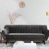 Mobilier-Dco-Canap-3-Places-Velours-Gris-Louise-0 Mobilier Déco. Canapé 3 Places Velours Gris Louise