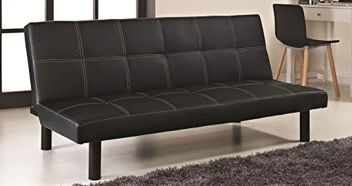 Mobilier-Deco-Banquette-clic-clac-Noir-Couture-Blanche-Convertible-0 Mobilier Deco Banquette clic clac Noir Couture Blanche Convertible