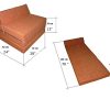 Natalia Spzoo Matelas lit Fauteuil futon Pliable Pliant Choix des Couleurs - Longueur 200 cm