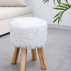 NoBrand-Suhu-Fourrure-Tabouret-Pouf-Tabouret-canap-canap-Pouf-Tabouret-Petit-Tabouret-Rond-en-Bois-Massif-Blanc-0-0 NoBrand Suhu Fourrure Tabouret Pouf Tabouret canapé canapé Pouf Tabouret Petit Tabouret Rond en Bois Massif Blanc