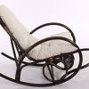 PEGANE-Rocking-Chair-avec-Coussin-Blanc-en-rotin-Derby-Brun-0-0 PEGANE Rocking-Chair avec Coussin Blanc en rotin Derby, Brun