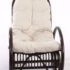 PEGANE-Rocking-Chair-avec-Coussin-Blanc-en-rotin-Derby-Brun-0-1 PEGANE Rocking-Chair avec Coussin Blanc en rotin Derby, Brun